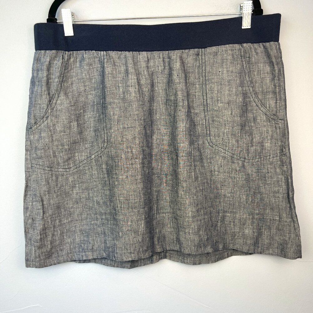 Toad&Co 100% Linen Lina Skirt Size XL Hiking Camping‎ Outdoors